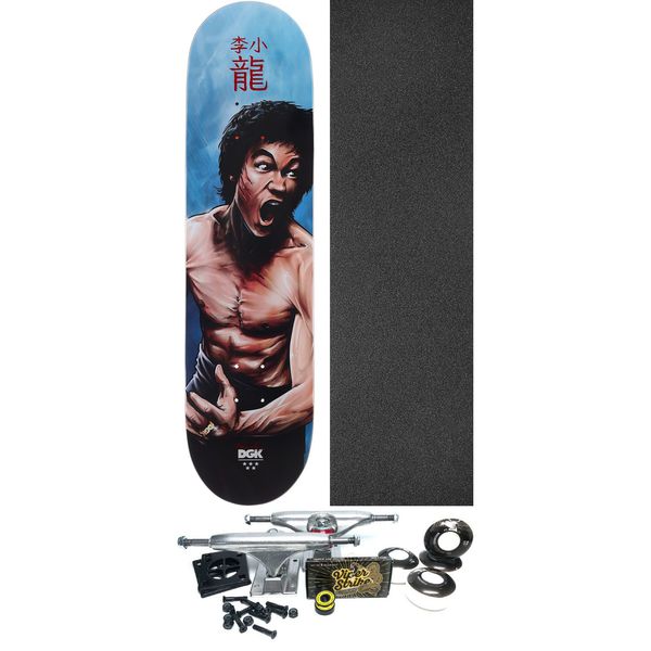 DGK Skateboards Bruce Lee No Way as Way Assorted Colors Skateboard Deck - 7.9" x 31.75" - Complete Skateboard Bundle